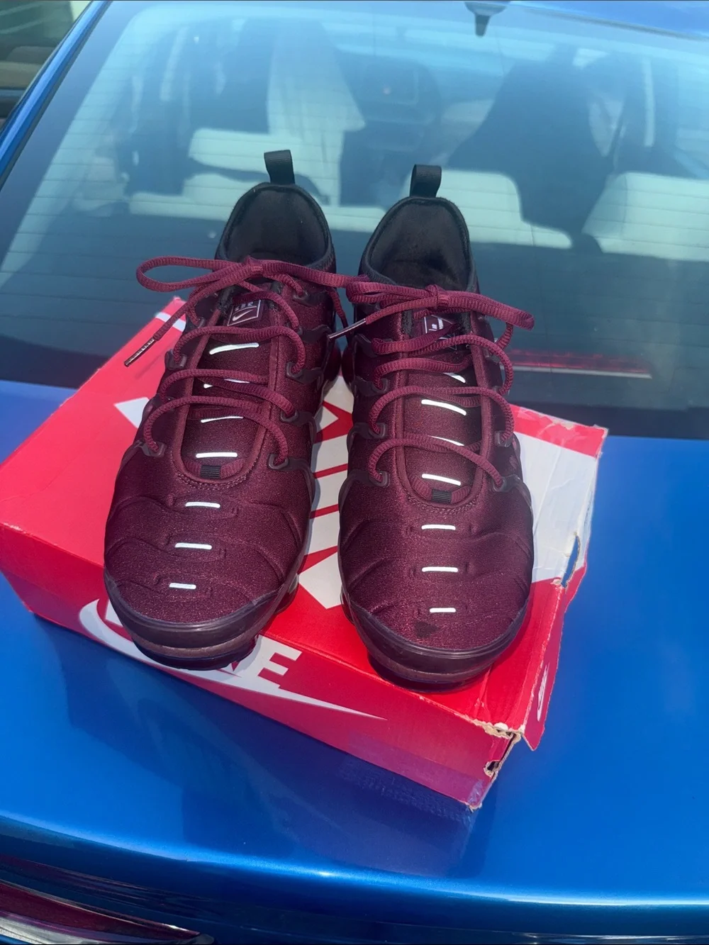 Nike Burgundy/Black VaporMax Style Sneakers